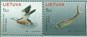 Литва 2006, Фауна Красной Книги, 2 марки